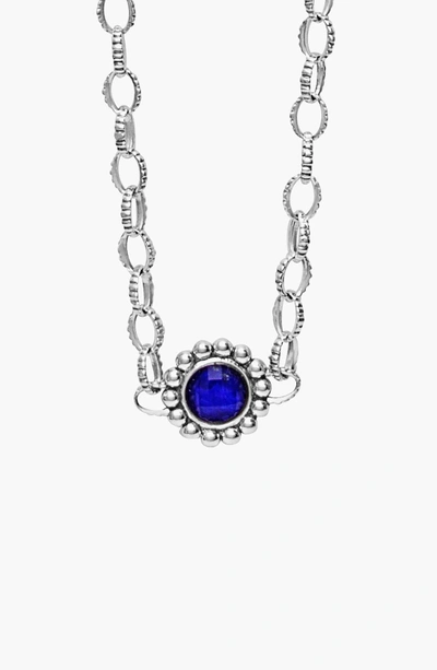 Shop Lagos 'maya' Station Necklace In Blue