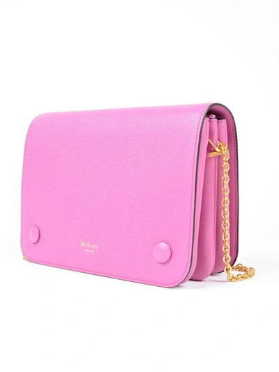 Shop Mulberry Clifton Small Crossbody Bag In Pink & Purple