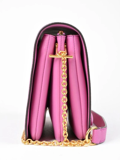 Shop Mulberry Clifton Small Crossbody Bag In Pink & Purple