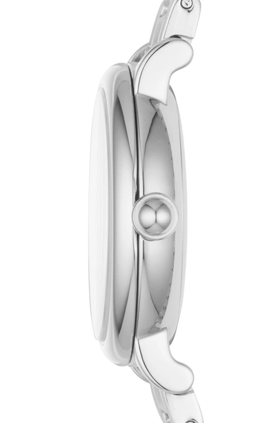 Shop Marc Jacobs Classic Bracelet Watch, 29mm In Silver/ White/ Silver