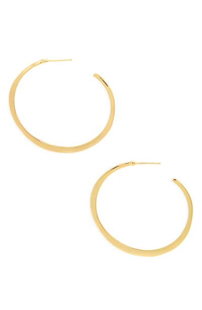 Shop Gorjana 'arc' Hoop Earrings In Gold