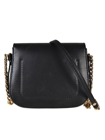 Shop Stella Mccartney Stella Popper Shoulder Bag In Black