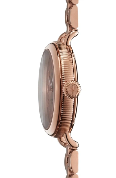 Shop Shinola 'the Birdy' Bracelet Watch, 34mm In Rose Gold