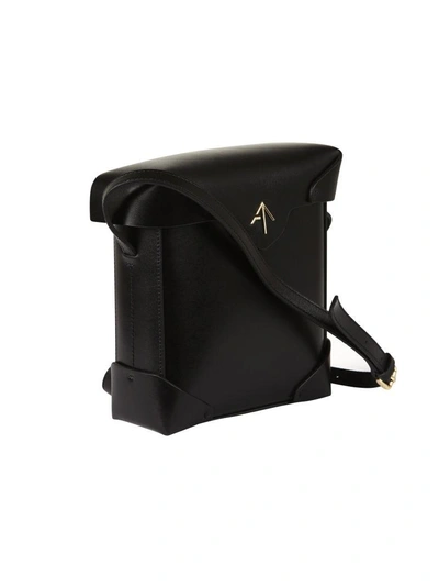 Shop Manu Atelier Mini Pristine Shoulder Bag In Nero