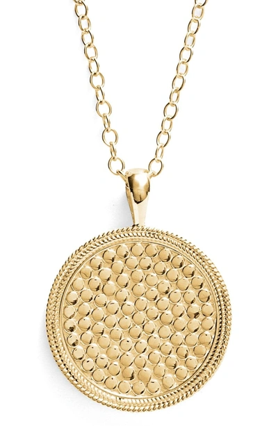 Shop Anna Beck Medallion Pendant Necklace In Gold