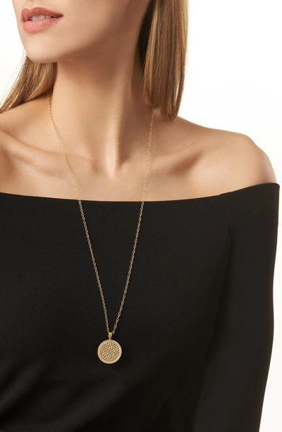 Shop Anna Beck Medallion Pendant Necklace In Gold