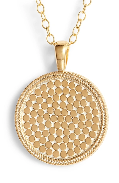 Shop Anna Beck Medallion Pendant Necklace In Gold
