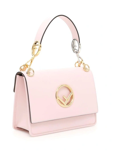 Shop Fendi Kan I F Bag In Peonia+oro Softrosa