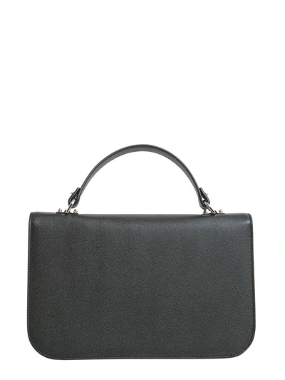 Shop Alexander Mcqueen Insignia Large Satchel In Nero