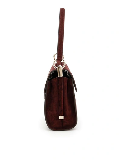 Shop Roger Vivier Miss Viv Carré Small Bag In Kraft|rosso