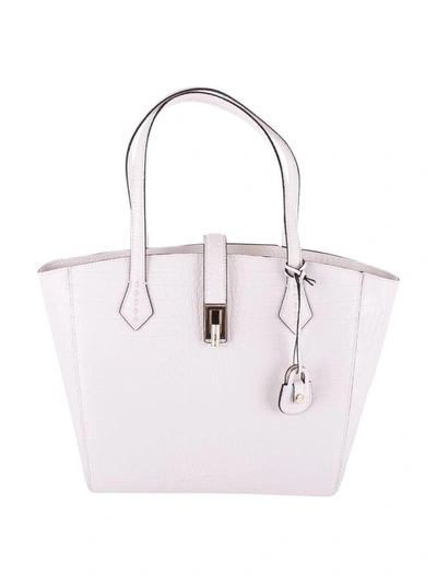 Shop Trussardi Suzanne Tote Bag In White
