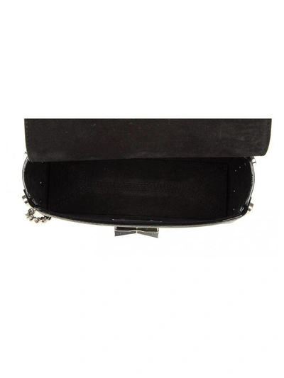 Shop Jimmy Choo Bag Lockett Petite In Black Leather With Studs