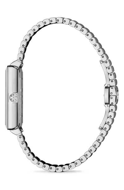 Shop Gomelsky The Shirley Fromer Bracelet Watch, 32mm X 25mm In Silver/ Blue/ Silver