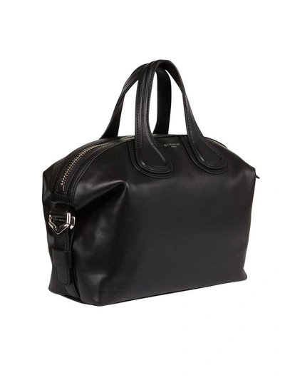 Shop Givenchy Nightingale Tote In Nero