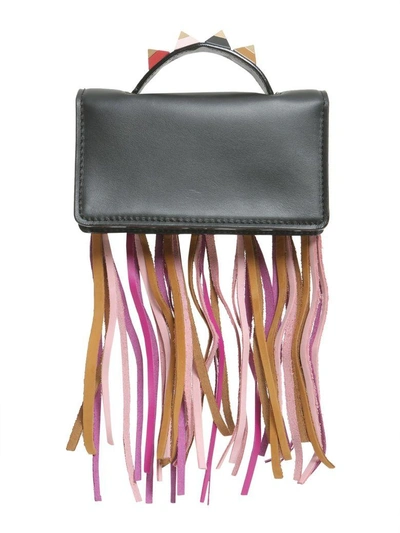 Shop Salar Mini Zoe Rainbow Bag In Nero