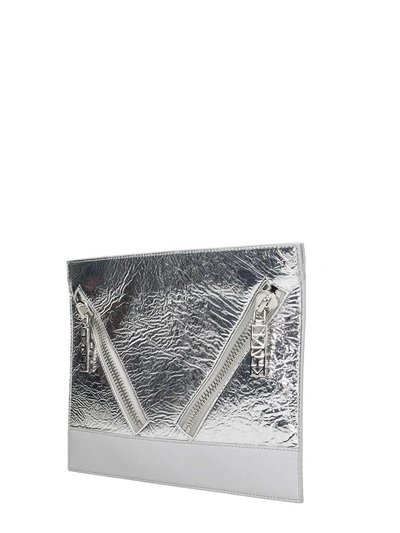 Shop Kenzo Kalifornia Pochette In Silver