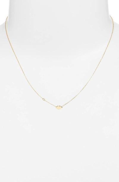 Shop Shy By Se Lips Necklace In Gold