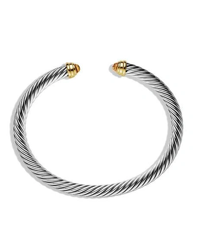 Shop David Yurman 5mm Cable Classics Bracelet In Citrine