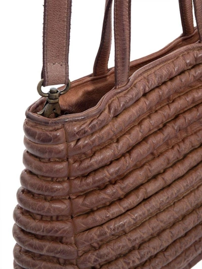 Shop Majo - Leather Bag In Cognac