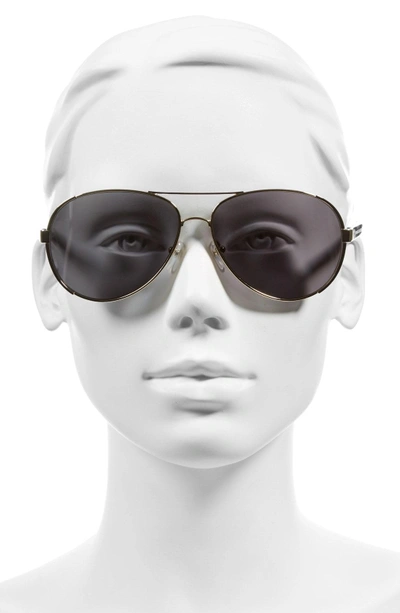 Shop Marc Jacobs 60mm Oversize Aviator Sunglasses - Gold/ Dark Ruthenium