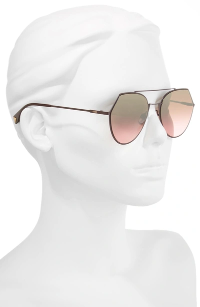 Shop Fendi Eyeline 55mm Sunglasses - Plum
