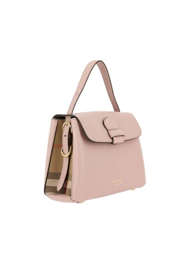 Shop Burberry Handbag Shoulder Bag Women  In Pink