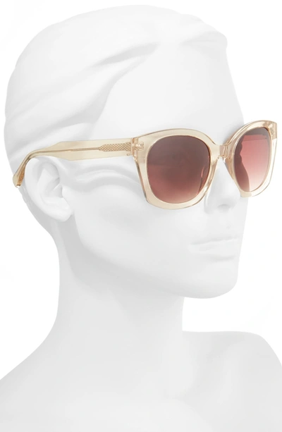 Shop Derek Lam Sadie 54mm Sunglasses - Nude Crystal