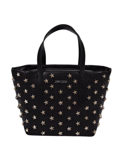 Shop Jimmy Choo Mini Sara Tote In Black