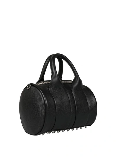 Shop Alexander Wang Rockie Leather Bag In Nero