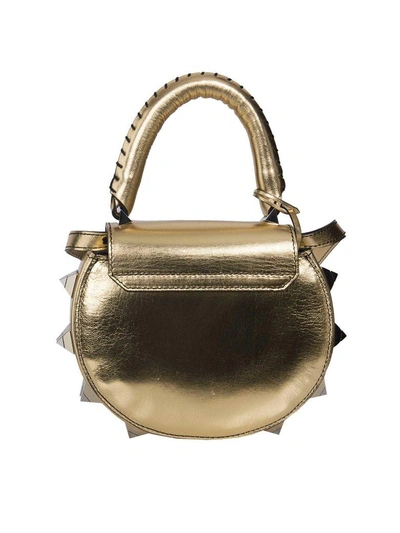 Shop Salar Mimi Shoulder Bag In Gold