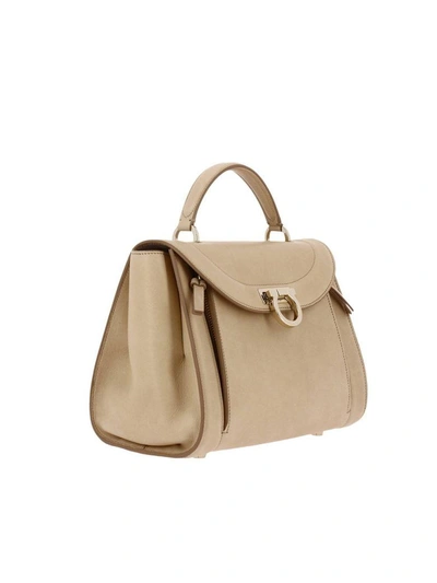 Shop Ferragamo Handbag Shoulder Bag Women Salvatore  In Beige