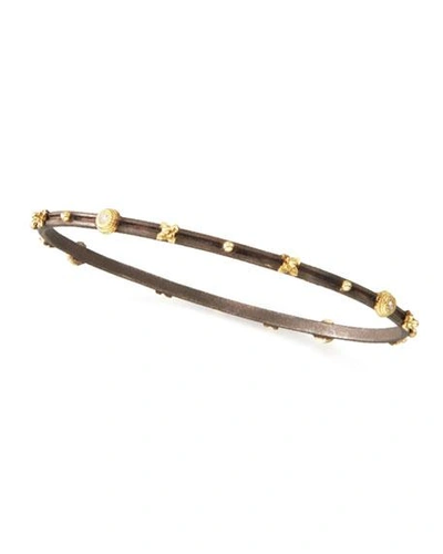 Shop Armenta Oxidized Crivelli Station Bracelet In Yellow/black