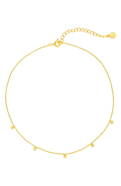 Shop Gorjana Charm Choker Necklace In Gold