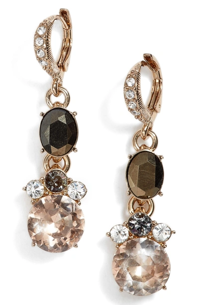 Shop Givenchy Crystal Drop Earrings In Gold