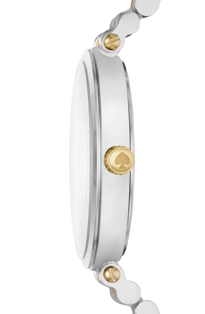 Shop Kate Spade Holland Bracelet Watch, 34mm In Silver/ Gold