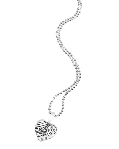Shop Lagos Heart Of Philly Necklace In Silver