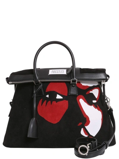 Shop Maison Margiela Large 5ac Satchel In Black