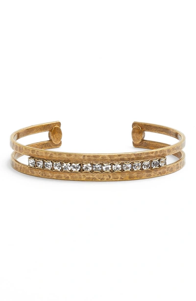 Shop Sorrelli Crystal Cuff In Clear