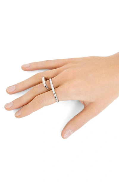 Shop Charlotte Chesnais 'heart' Ring In Argent