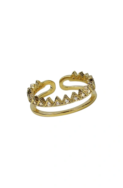 Shop Jules Smith Royalty Open Ring In Gold
