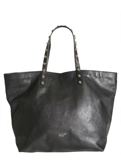 Shop Red Valentino Tote With Drangonfly Print In Nero