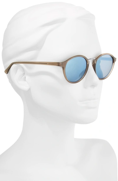 Shop Le Specs Paradox 49mm Oval Sunglasses - Light Pebble