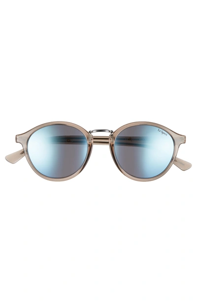 Shop Le Specs Paradox 49mm Oval Sunglasses - Light Pebble