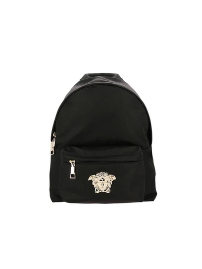 Shop Versace Backpack Shoulder Bag Women  In Black