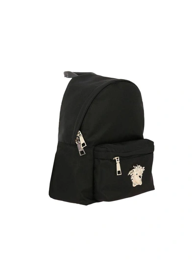 Shop Versace Backpack Shoulder Bag Women  In Black