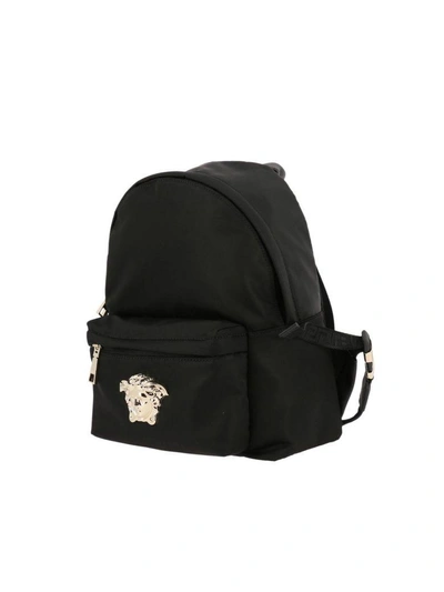 Shop Versace Backpack Shoulder Bag Women  In Black