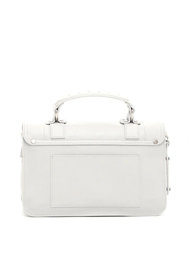 Shop Proenza Schouler Lux Leather Ps1 Tiny Bag In Pale Steel