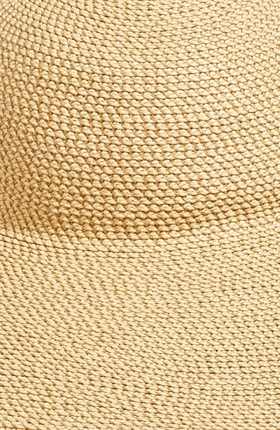 Shop Eric Javits Fringed Squishee Packable Floppy Hat In Peanut