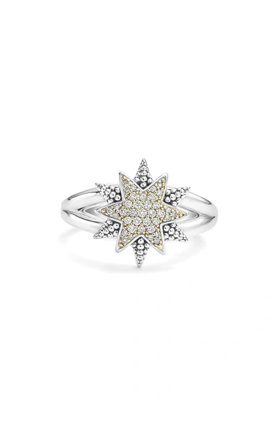 Shop Lagos North Star Ring In Diamond