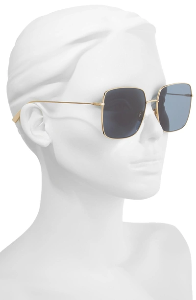 Shop Dior Stellaire 1 59mm Square Sunglasses - Gold Blue